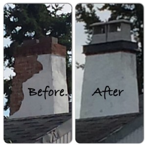 Stucco Chimney Repairs To Crown